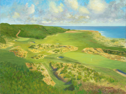 Royal Dornoch Golf Club, Original Oil Painting